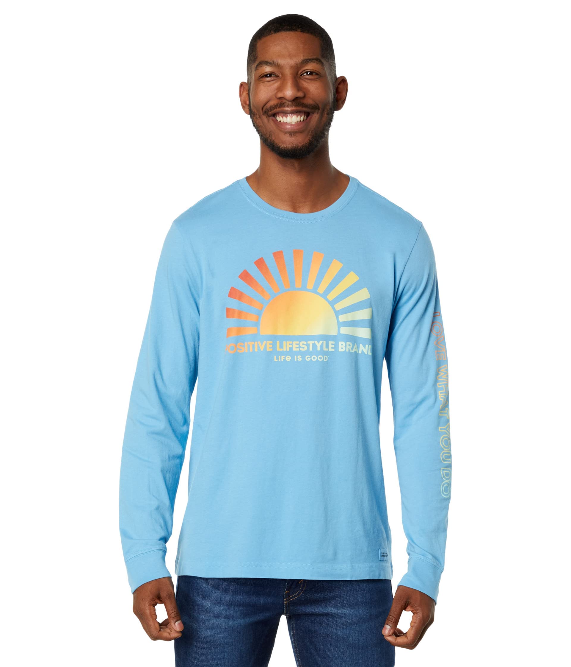 Men's Sunset on The Water Long Sleeve Crusher-LITE Tee