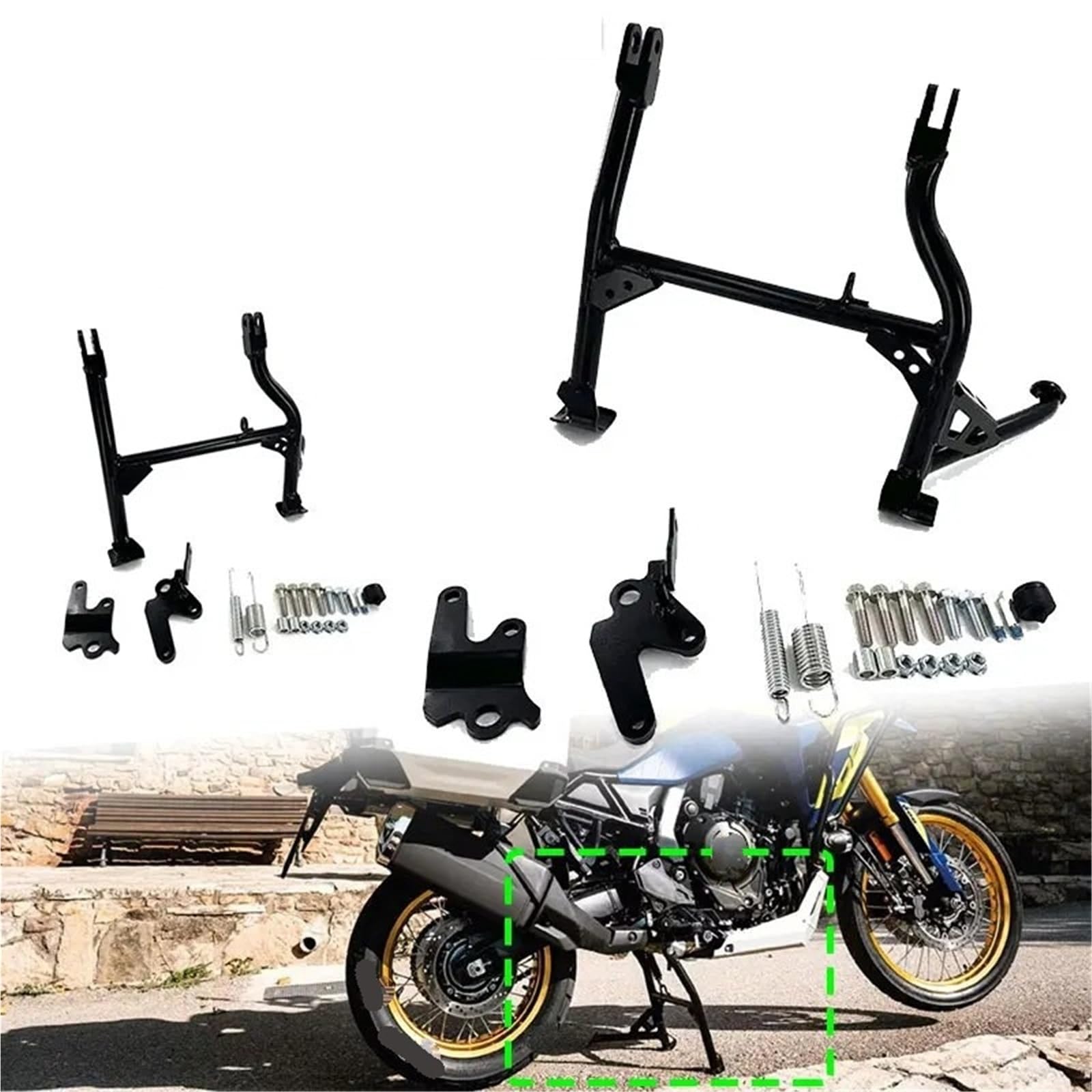 Cavalletto alzamoto Per SUZUKI Per V-STORM 800DE /SE/RE 22-25 Cavalletto Centrale Supporto Per Cavalletto Di Parcheggio Supporto Per Moto(V-STROM 800 DE)