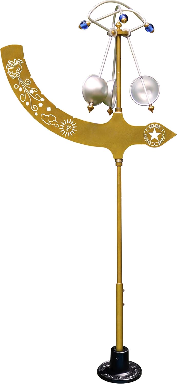 Jeffersonian Brass and Aluminum Kinetic Wind Vane
