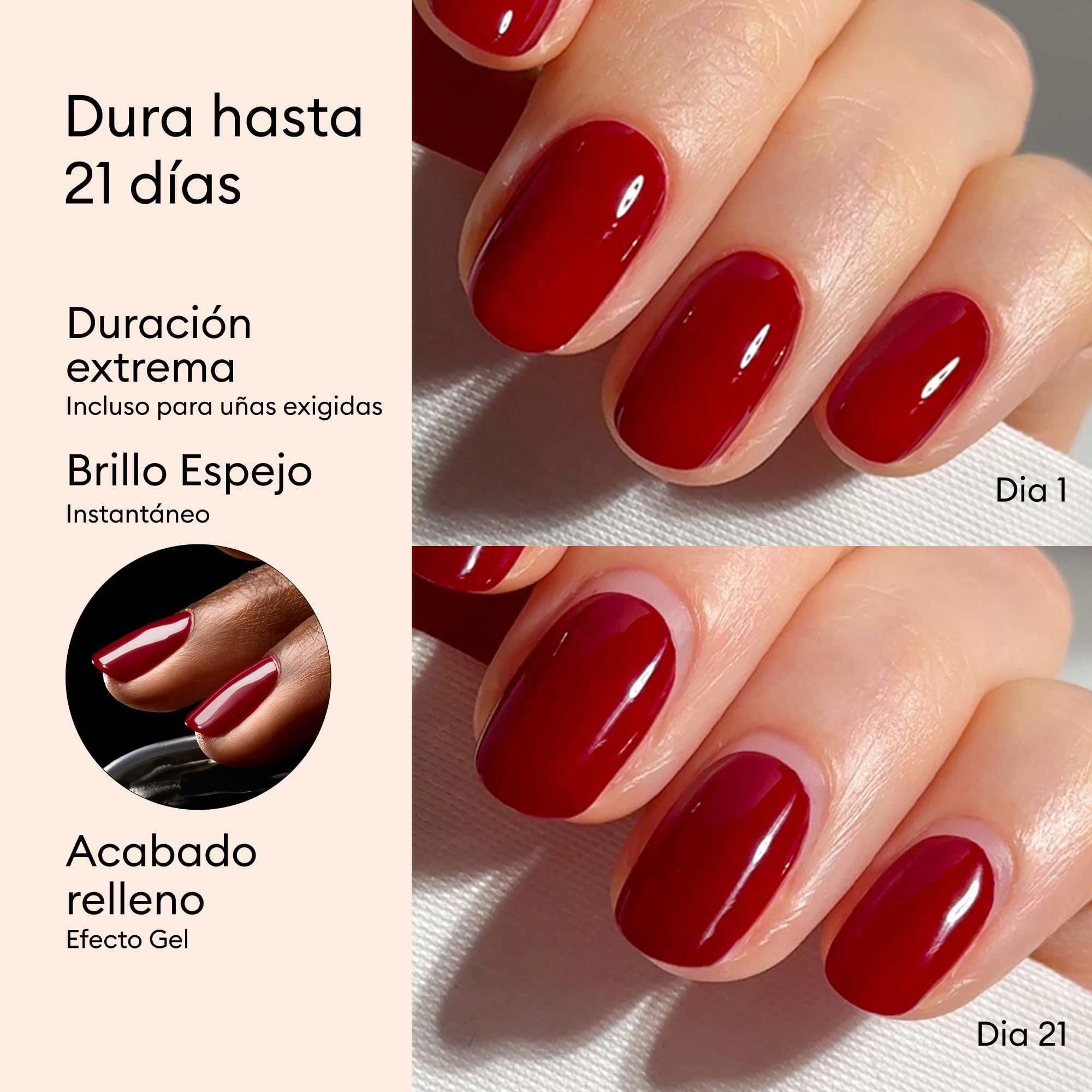 Manucurist Kit Uñas Semipermanentes Xtrem Flash Poppy Red y Hortencia - Esmaltes Semipermanentes para Uñas con Lámpara LED 36W, Base, Top Coat, Quitaesmalte y Pinzas - Gel Uñas hasta 21 Días