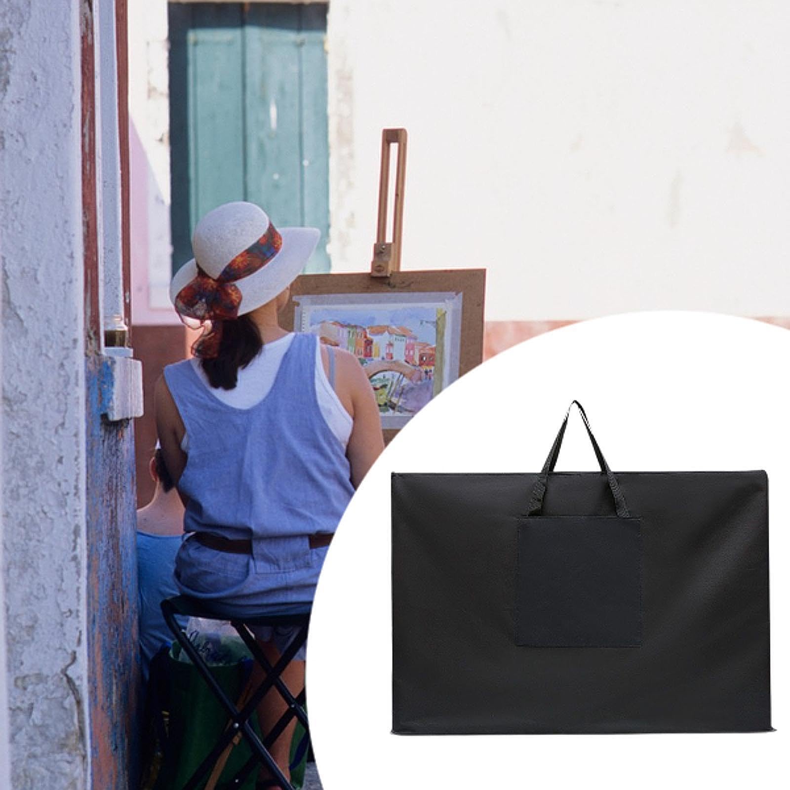 Bolsa de transporte para portafolio de arte, bolsa de transporte para artista, multifuncional, tamaño grande, 37,80 ''x 27,36'', bolsa de dibujo para