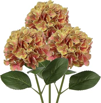 DILATATA Fake Hydrangeas Real Touch Hydrangea Flowers 26" Large Artificial Hydrangea Flowers Silk Hydrangea for Wedding Bouquet, Home, Party