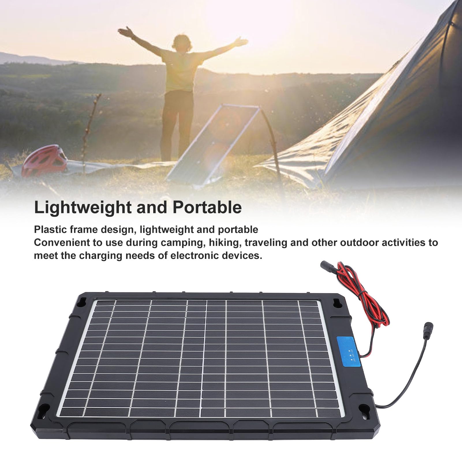 Przenośny Panel Słoneczny o Mocy 200 W, 18 V, Walizka na Panel Słoneczny, ładowarka Słoneczna do Elektrowni, Telefon Komórkowy, Tablet, Aparat, Wydajna, Monokrystaliczna,