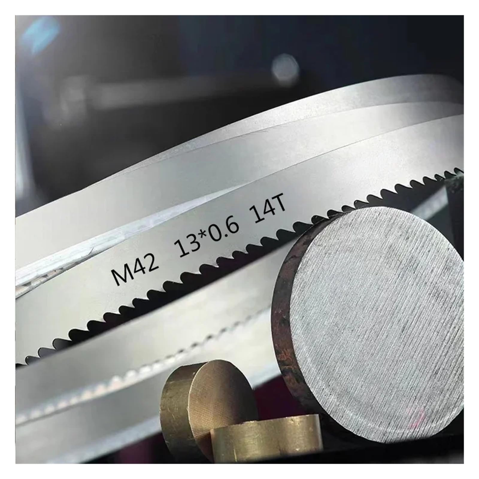 Hojas de sierra de cinta bimetálica M42, varios pasos, 1470-1830mm x 13mm x 0,6mm, for cortar metal y madera dura, 1 ud.(6-10Tpi,Length 1470mm)