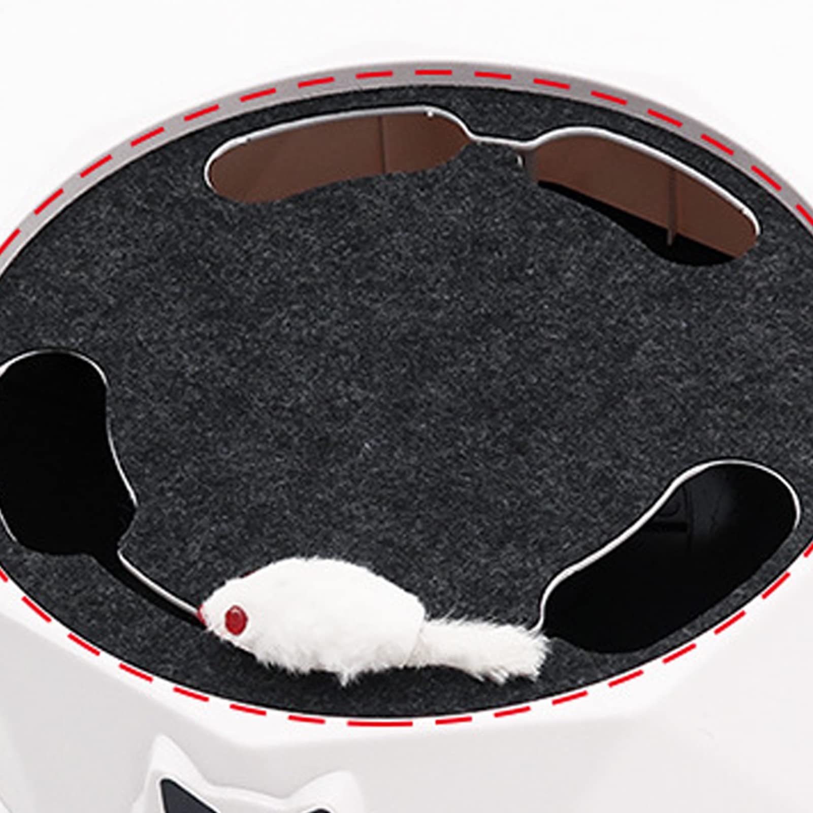 Juguete Interactivo para Gatos, Juguetes Eléctricos para Gatos, Rompecabezas Automático Ajustable De 2 Velocidades para Atrapar Ratones, Juguete para Gatos para Suministros para Mascotas