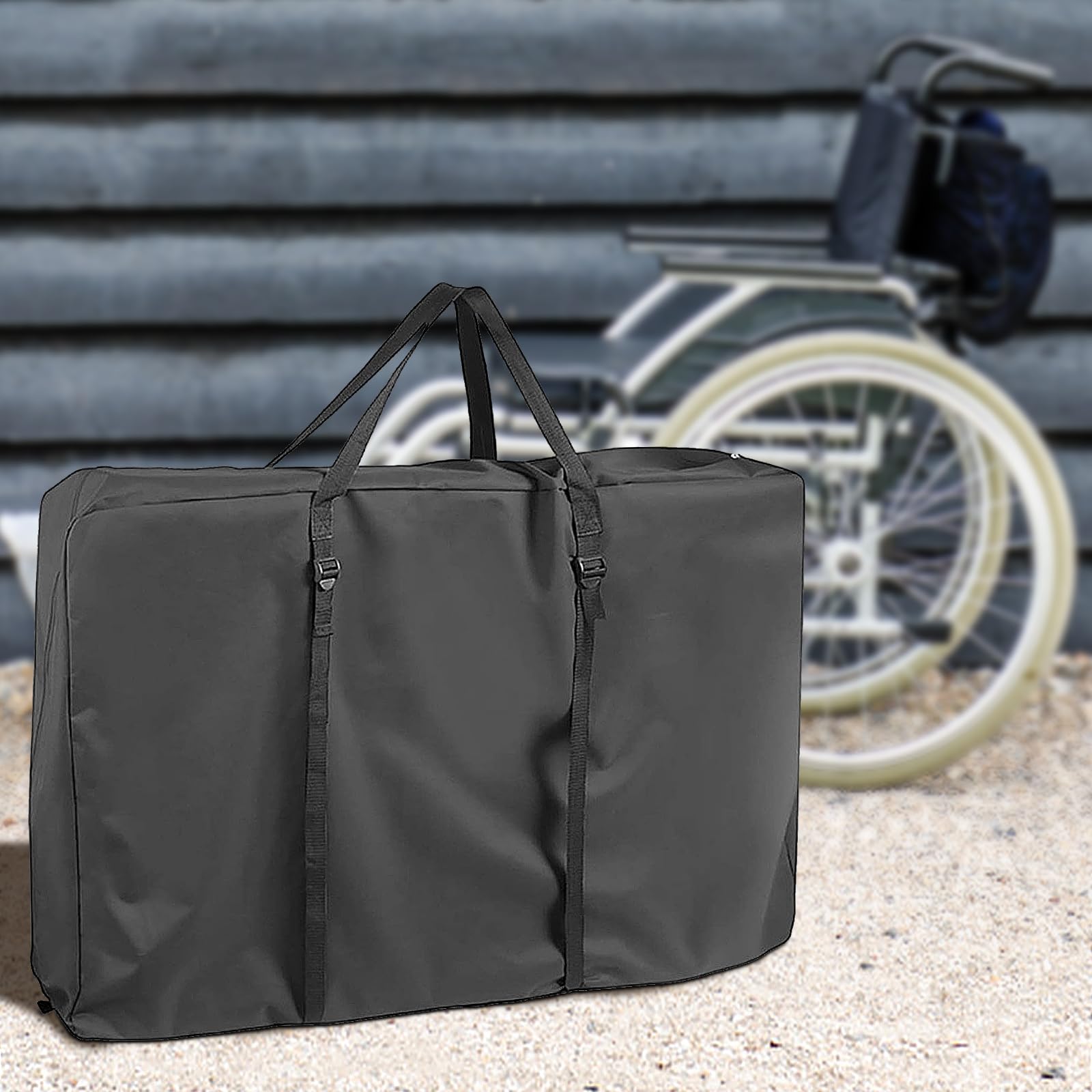 Torba transportowa do wózka inwalidzkiego, 110 x 74 x 28 cm, torba podróżna 600D, duża torba podróżna, torba podróżna, pokrowiec ochronny, A, F