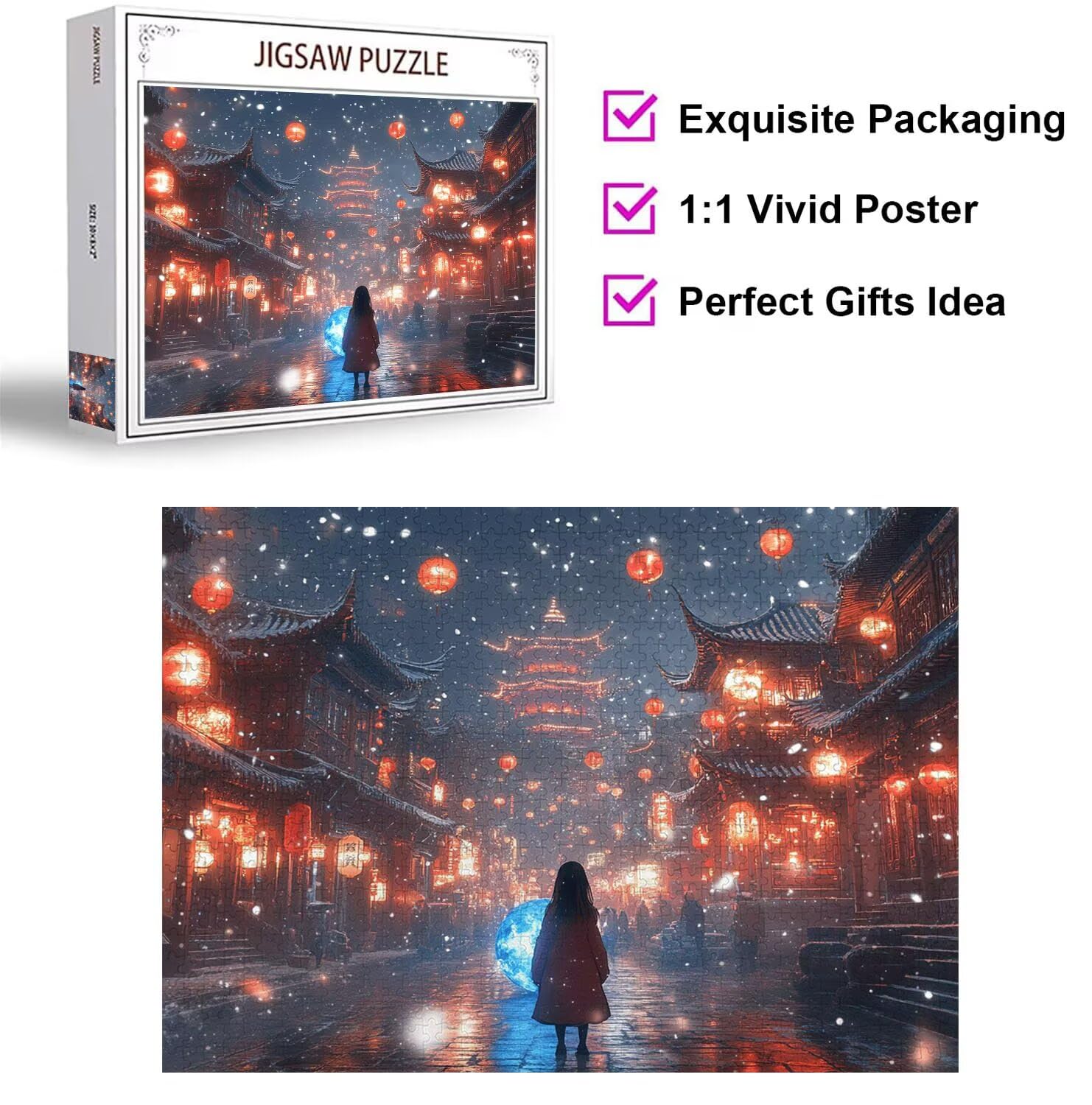 Puzzle 5000 Teile für Erwachsene, 3D Puzzle Traum Holzpuzzles, n-557 | Puzzlematte Anime, Heimunterhaltung, Entspannung Meditationspuzzle, Impossible Klassische Jigsaw Puzzles, Home Decoration