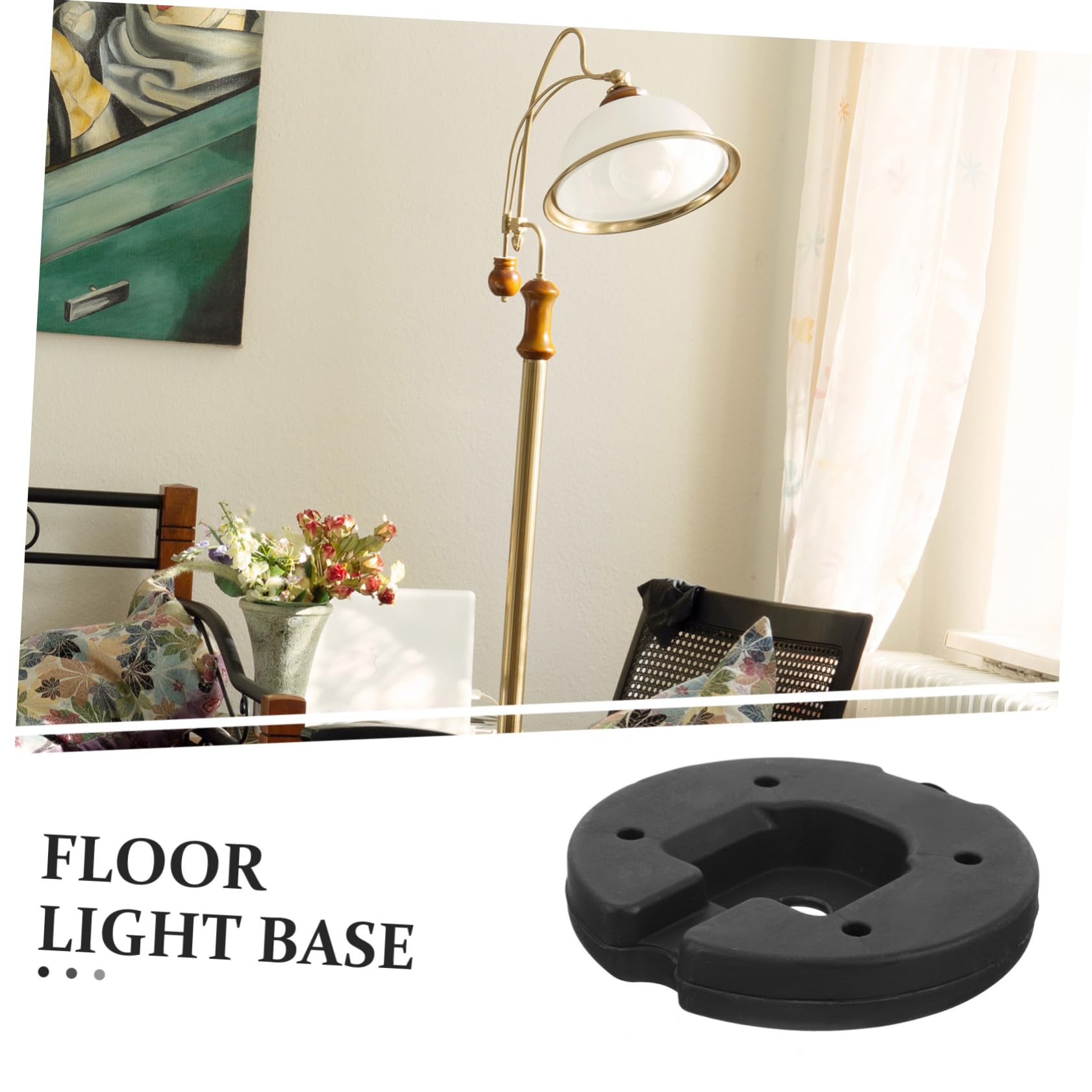 LIFKOME Tischlampenfußgewicht 1kg - Stahl Basis Für Steh- & Tischlampen