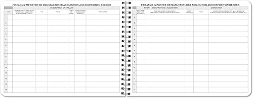 Miniatura 7 de BookFactory Libro de registro de fabricante e importador de armas de fuegolibro de registro de adquisición y disposiciónlibro de registro de armas -