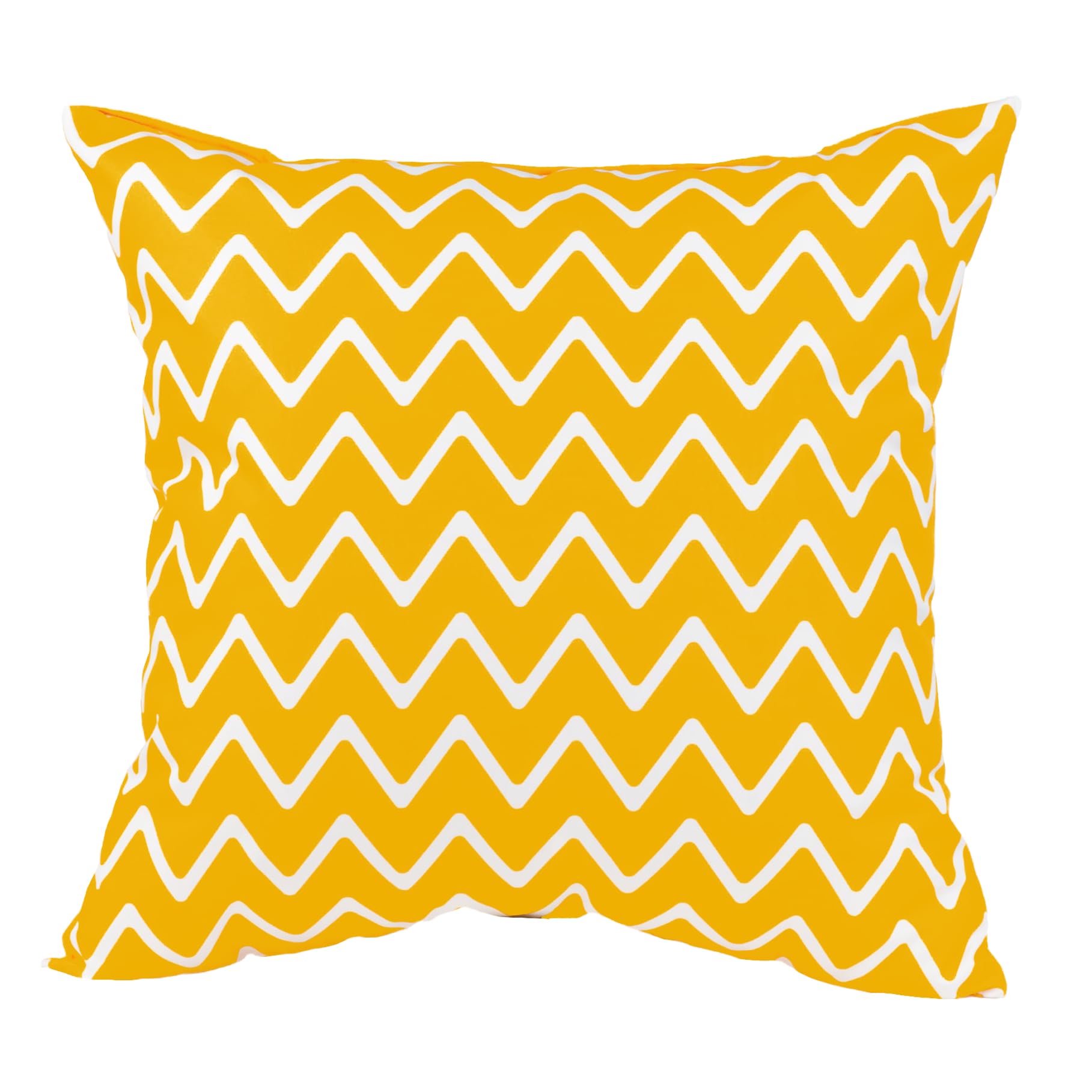 Gardenista Outdoor Decorative Scatter Cushion | Water Resistant Indoor Garden Printed Cushions | Soft & Comfy Hollowfibre Filled Patio Furniture Pillow | Durable and Easy to Clean (Mustard, 60x60cm)