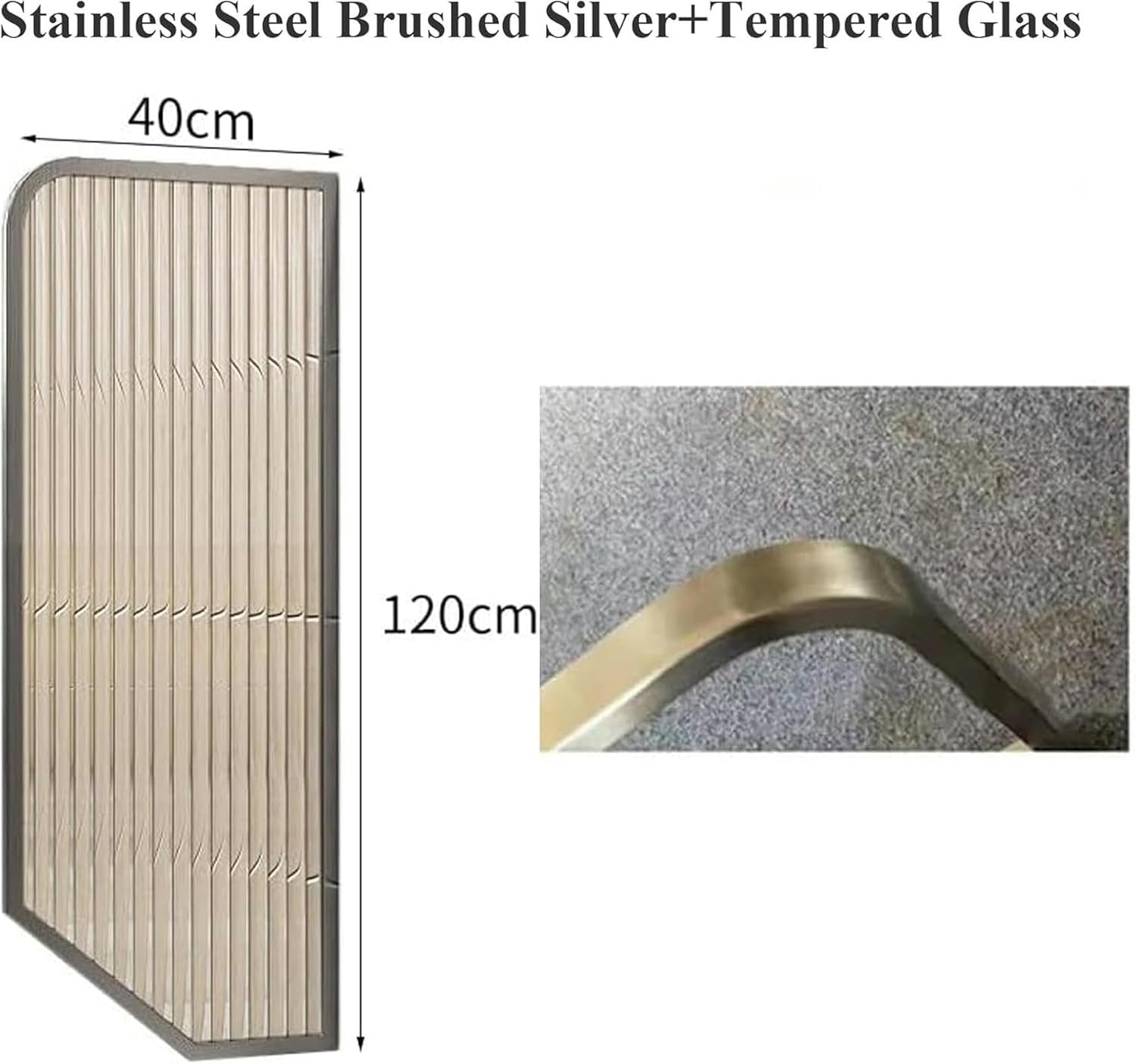 Urinal Partition Divider with Stainless Steel Frame,Urinal Privacy Screen,Wall-Mounted Urinal Partition Divider,Urinal Divider Screen Panel,Mens Urinal Privacy Screen for Bathroom/Hotel/Public(Color