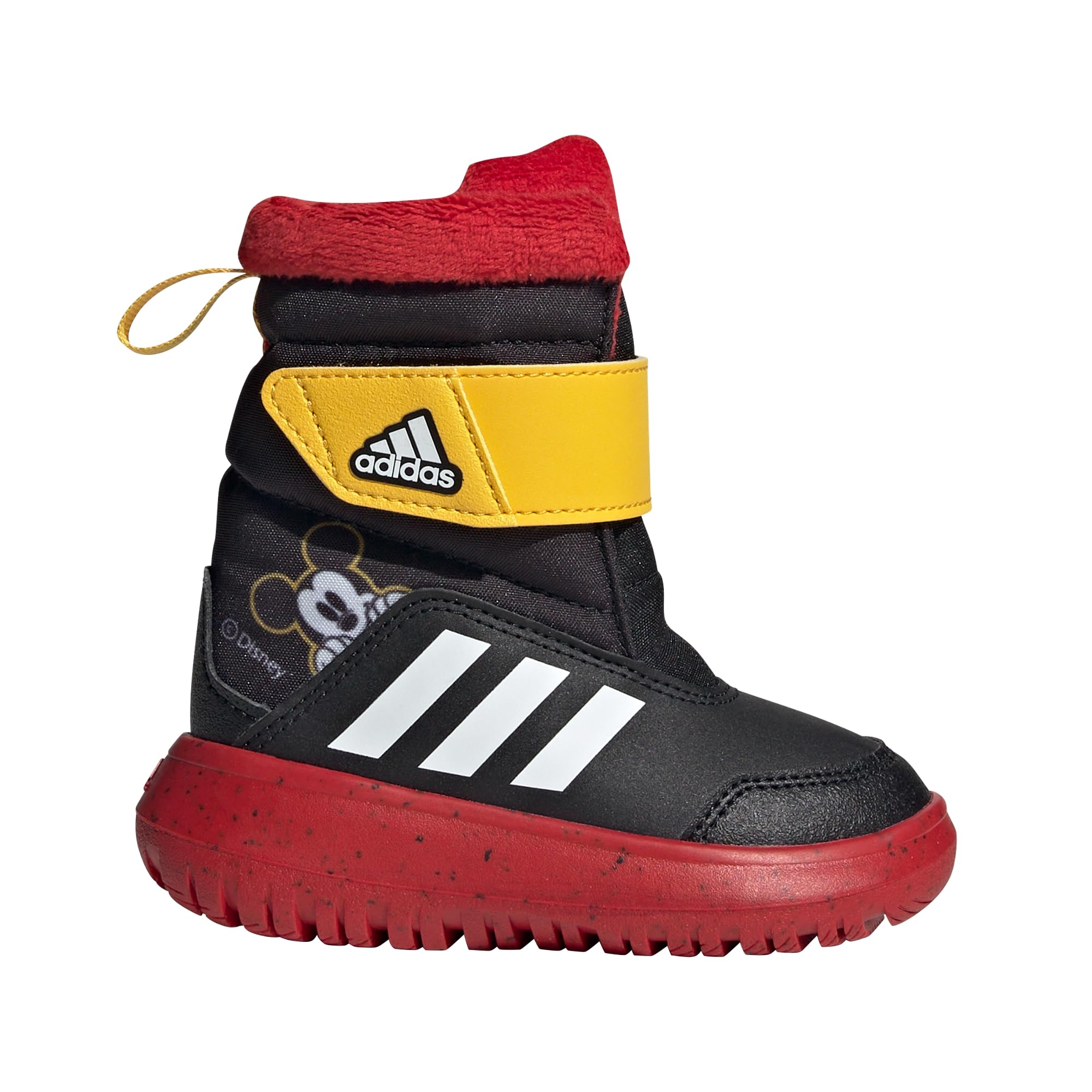 adidas Infant Boys Winterplay Mickey Pull On Casual Boots Ankle - Black - Size 6 M