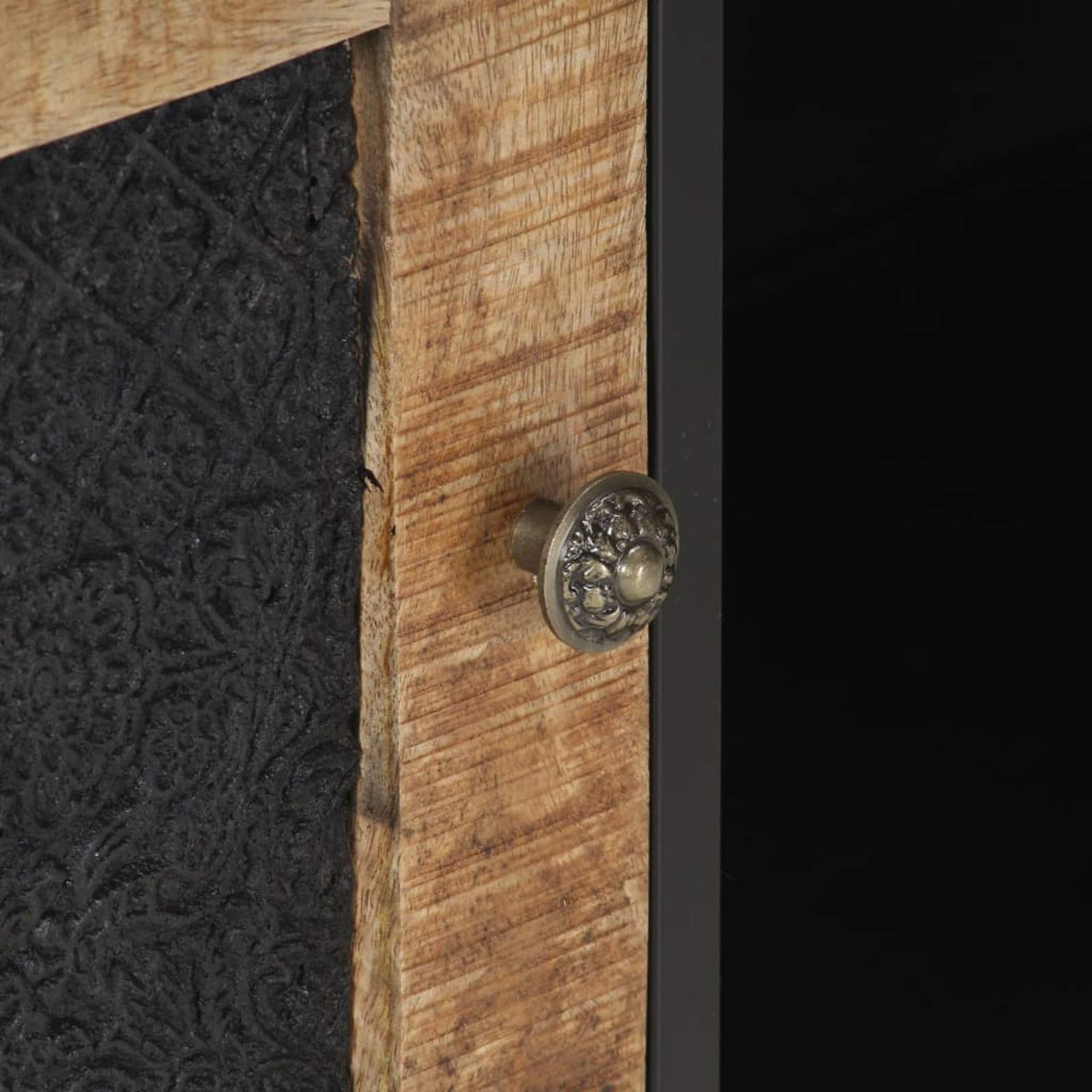 Mesa de Televisión de Madera Industrial con Estantes para Decoración y Almacenamiento - 90x30x40 cm