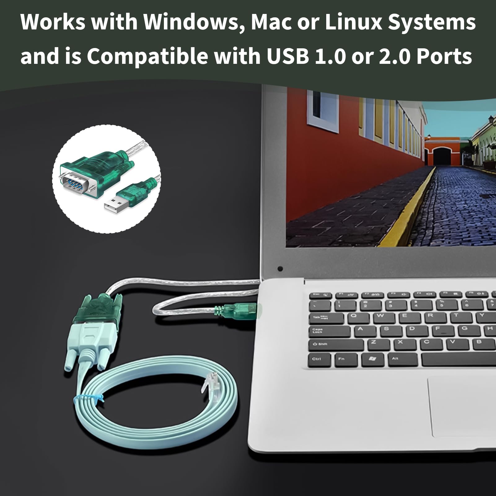 Porta Seriale Da USB A RS232 DB9 Cavo A 9 Pin Connettore - Foto 9