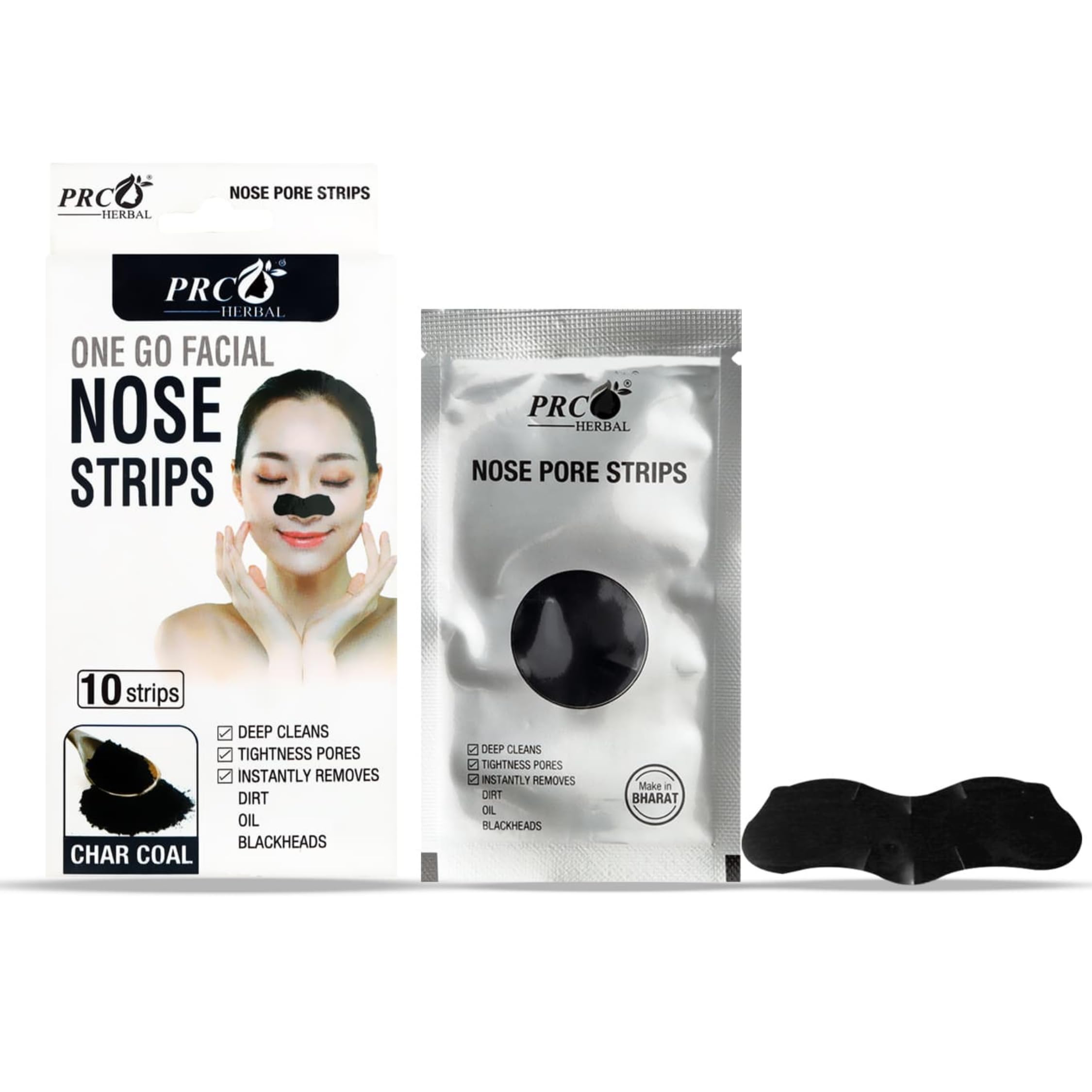Charcoal Nose Strips – Blackhead Remover For Men & Women (Pack of 1, 10 Strips) | Deep Pore Cleansing | Tightens Pores | Instantly Removes Dirt & Oil-image-41