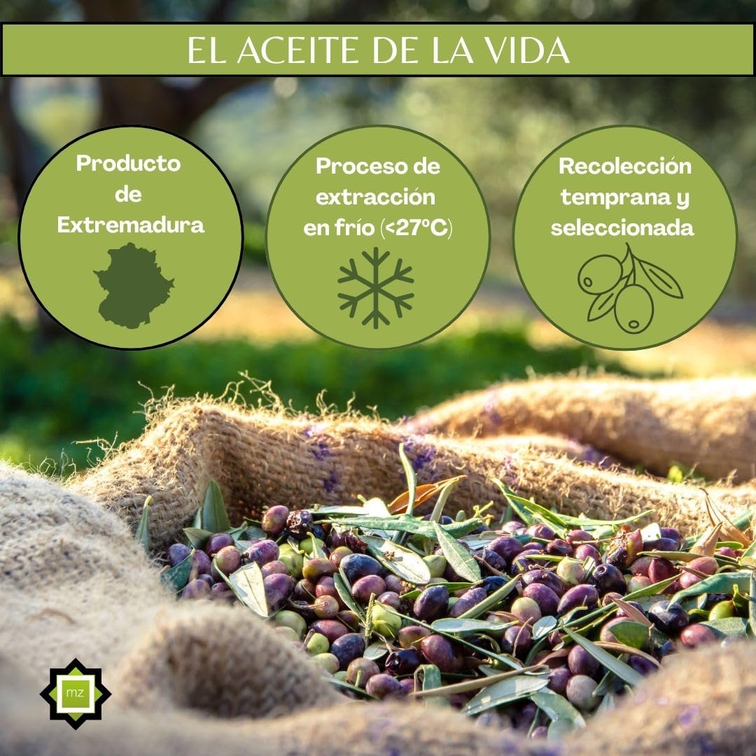 Aceite de Oliva Virgen Extra 2 Litros SERIE ORO Sin Filtrar | AOVE 100% Reserva Familiar Molino de Zafra Premium | Cosecha Tradicional, Primera Prensada en Frío y Calidad Gourmet
