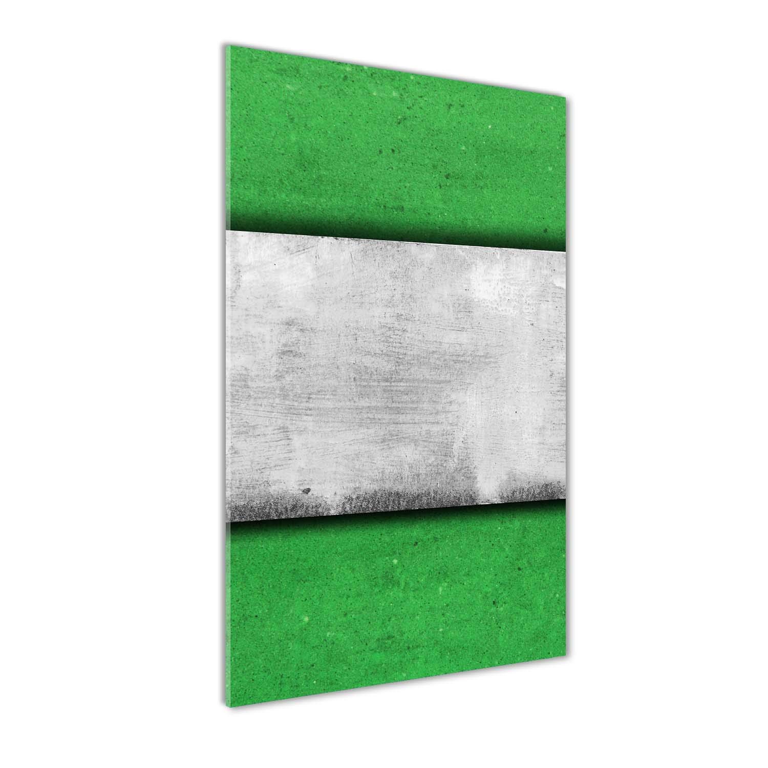 Image tableau photo decorative panoramique vert 60x120 en verre moderne salon et cuisine