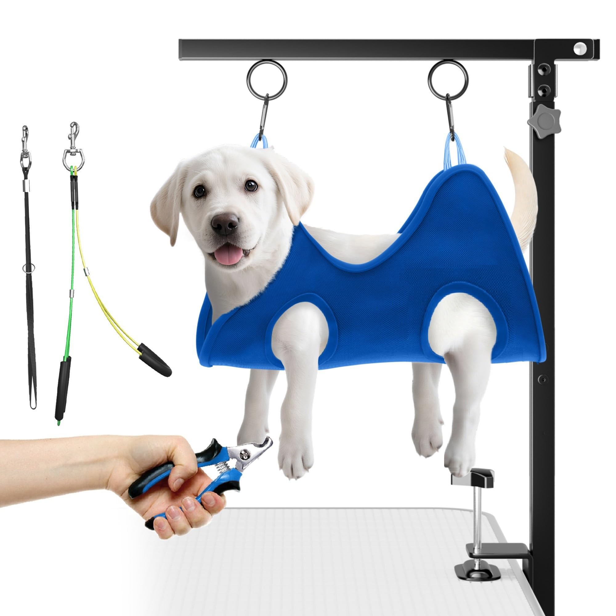 Bras de toilettage pliable pour chien niffgaff idéal pour brosser son animal à la maison