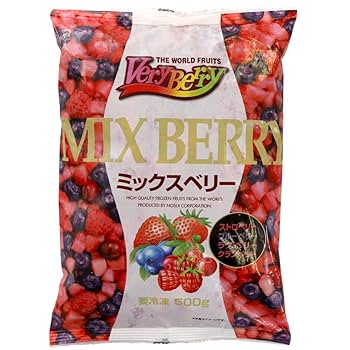 ミックスベリー 4種のミックスベリー 500g 冷凍 (イチゴ/ブルーベリー