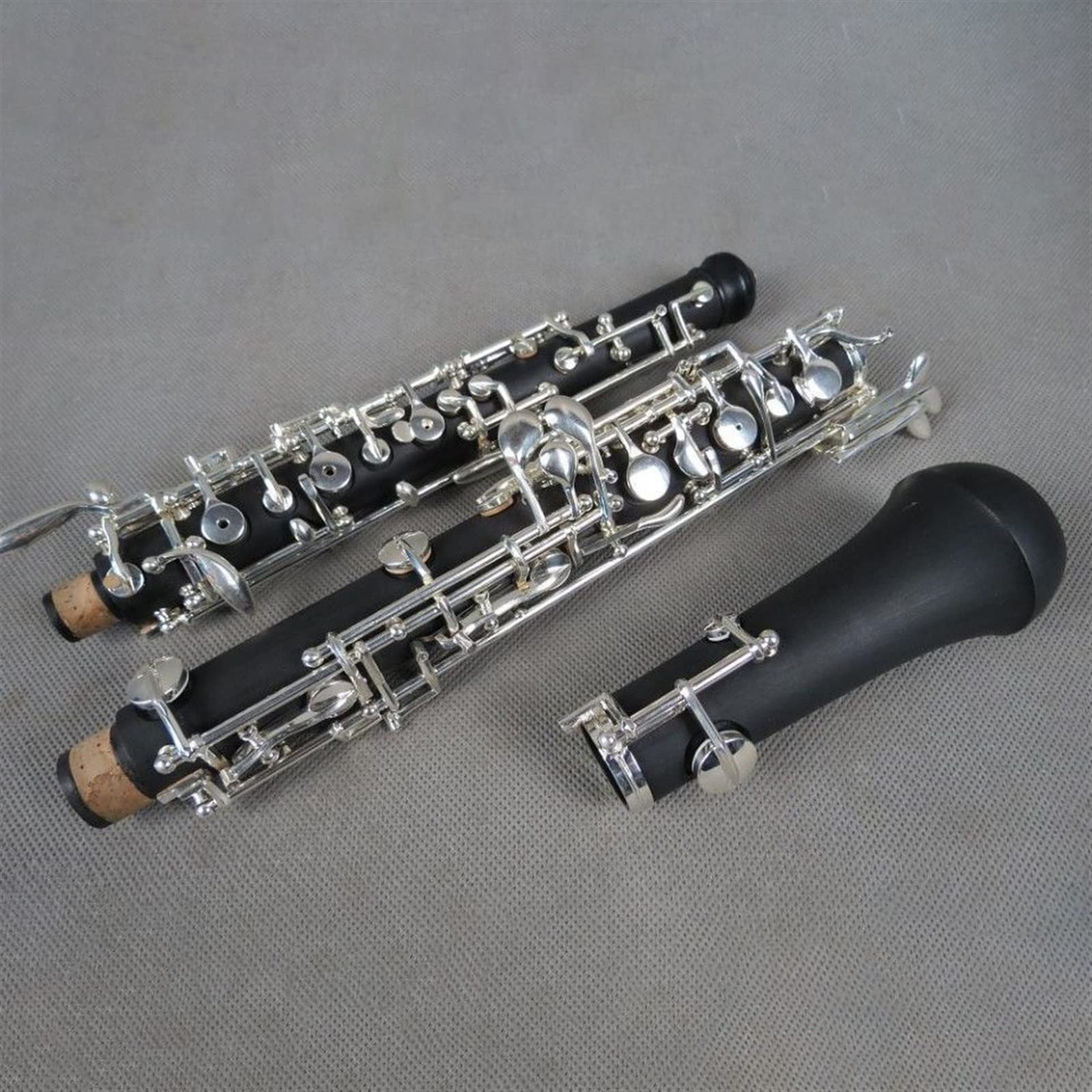 Oboe C Tono Bachelite Chiave Semiautomatica Placcata Argento Strumento Musicale Professionale per Adulti Oboe per Principianti