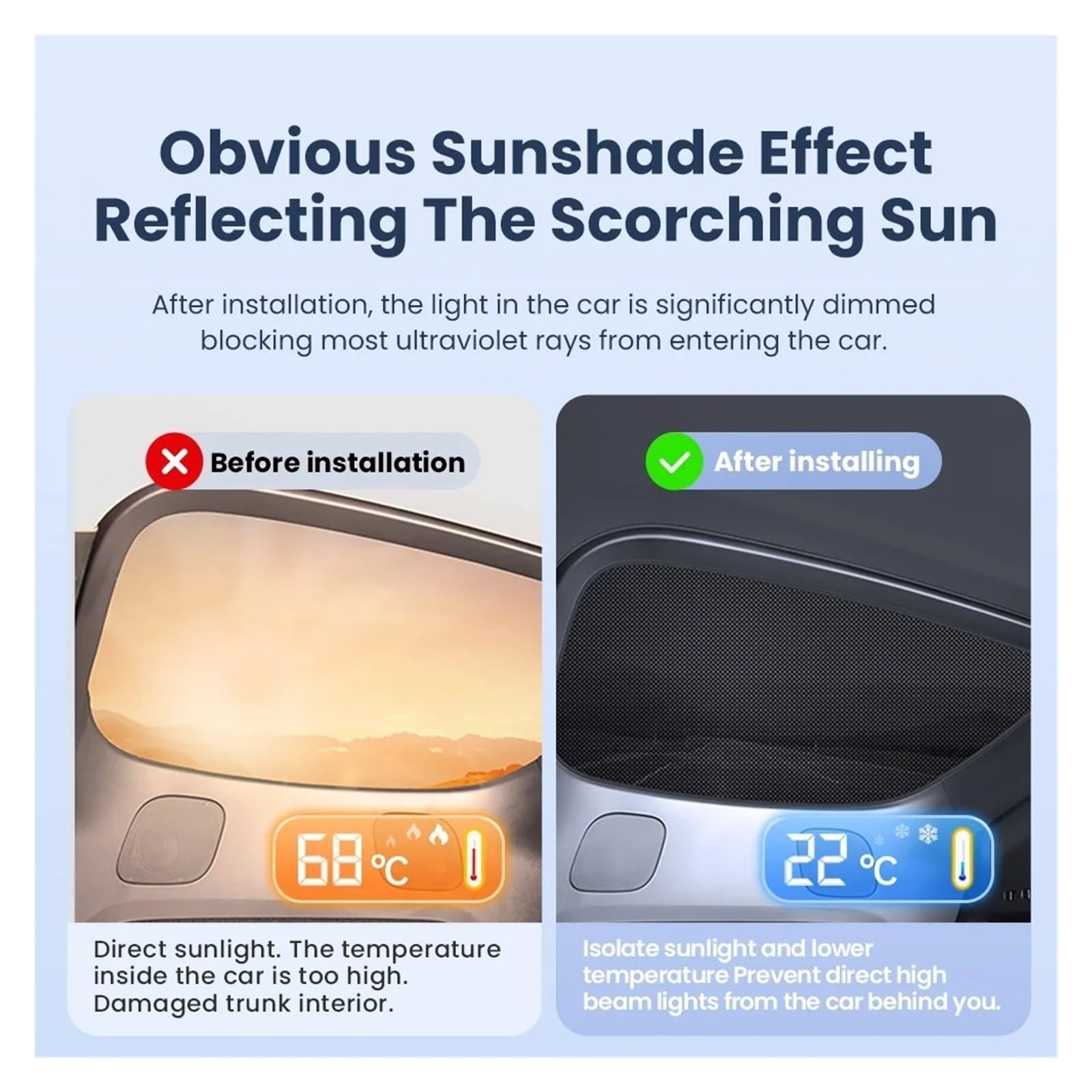 para Tesla para Modelo para Y para Juniper 2021-2025 Parasol para Parabrisas Coche Viseras Protector Solar para Ventanilla Trasera Parasol para Coche