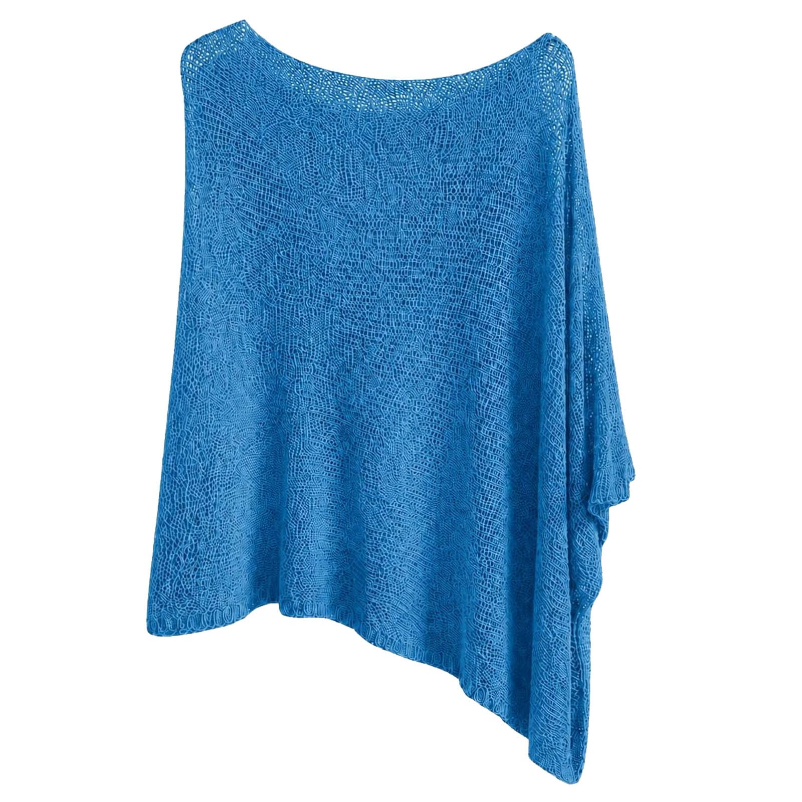 Poncho de verano para mujer en suave forro polar ligero 8