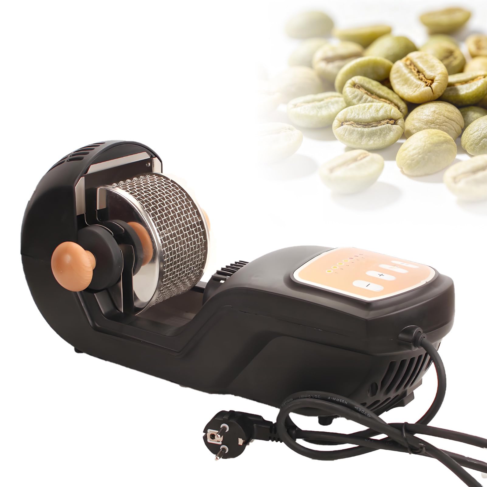 DNEPEI Stainless Steel Coffee Bean Roaster, Electric Home Roasting Machine with Overheat Protection, Small Batch Roaster for Green & Roasted Coffee Beans, Easy Use