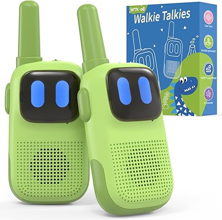 Toys for 3-12 Year Old Girls Boys, Walkie-Talkies for Kids 2 Pack 1000FT Long Range with 2 Channels, Handheld Kids Walky Talky Educational Electronic Outdoor Toys for Outside Camping Hiking