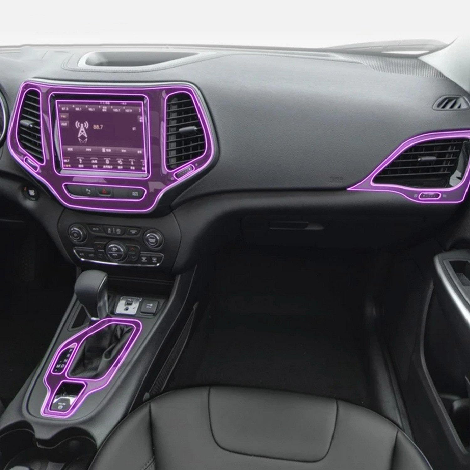 Film protection transparent haute clarté pour écran Jeep Cherokee