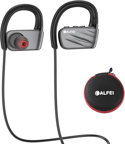 Cuffie bluetooth IPX7 impermeabile wireless sport Headset CALFEI auricolari con microfono incorporato stereo  cancellazione del rumore per corsa palestra running Working out ore