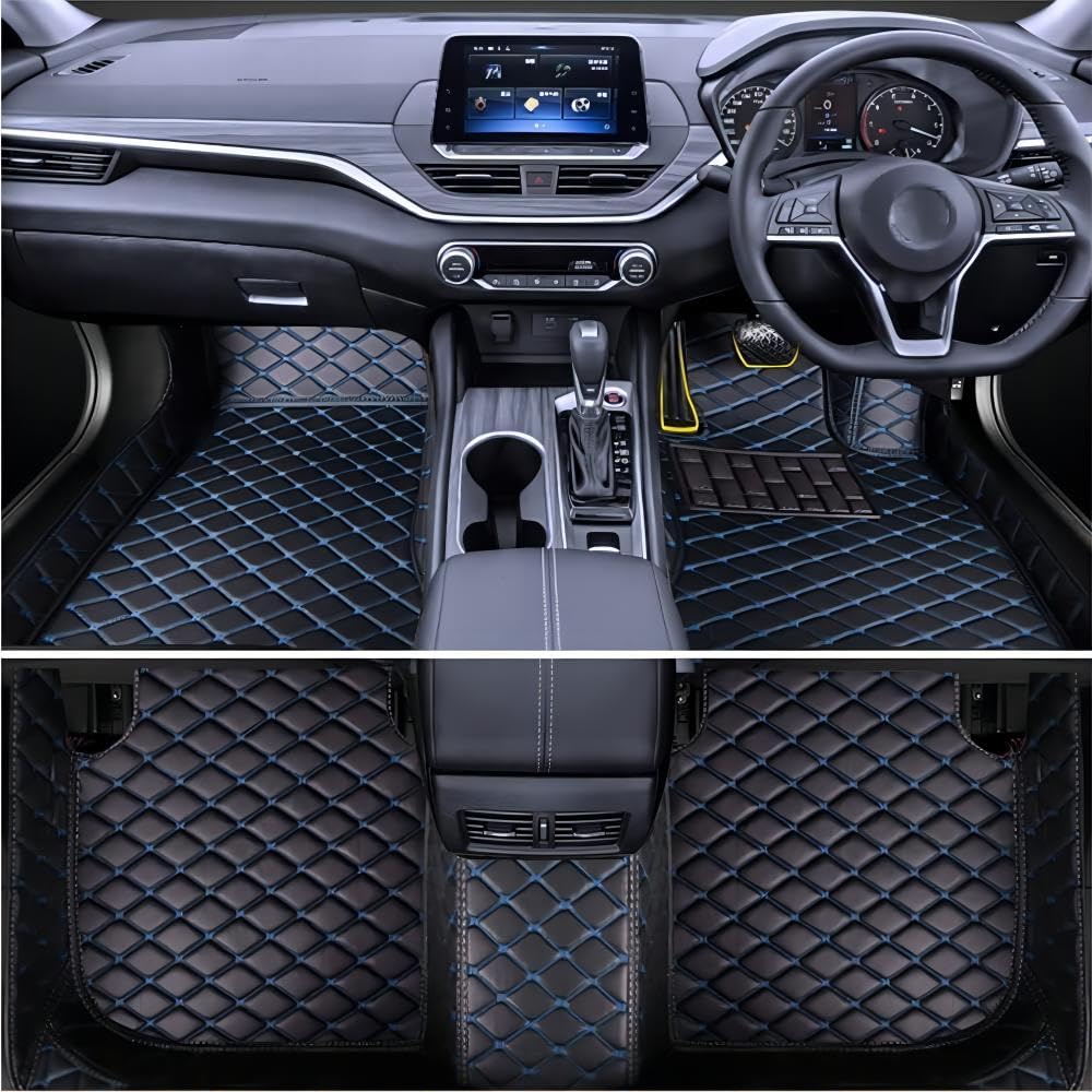 Volledige Bedekking Auto Lederen Vloermatten voor Ford Ranger 2015-2023, All Weather Waterdichte Antislip Auto Tapijtbeschermers, Voorste Achterste Rij Tapijtmat, E/Pink Volledige Bedekking Auto Lederen Vloermatten voor Ford Ranger 2015-2023, All Weather Waterdichte Antislip Auto Tapijtbeschermers, Voorste Achterste Rij Tapijtmat, E/Pink