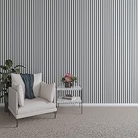 Vista 131 de Ekena Millwork Kit de panel de pared de listones de madera ajustables de 47 pulgadas de alto x 3/8 pulgadas de alto, con listones de 2 pulgadas