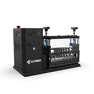 Wire Stripping Machine 0.06-1.5 inch,Wire Stripper Machine 11 Channels 10 Blades,Automatic Wire Stripping Tool 370 W, 80 ft/min,Visible Stripping Depth Reference