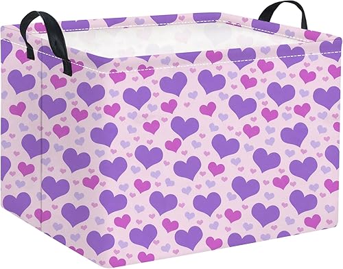 Miniatura 48 de Cesta rectangular de almacenamiento para niños con asas para el hogar, cocina, niños y niñas, lindo contenedor organizador de almacenamiento de