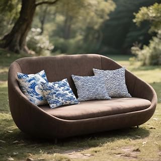 Cojines Exterior Impermeable Color Funda Cojin 40x40cm Grandes Lino Almohada Sofa Mármol 4 Piezas, Cuadrada Jardin Mueble Almohada Funda de,para Patio Balcn Decoracion,con Cremallera Invisible ll28