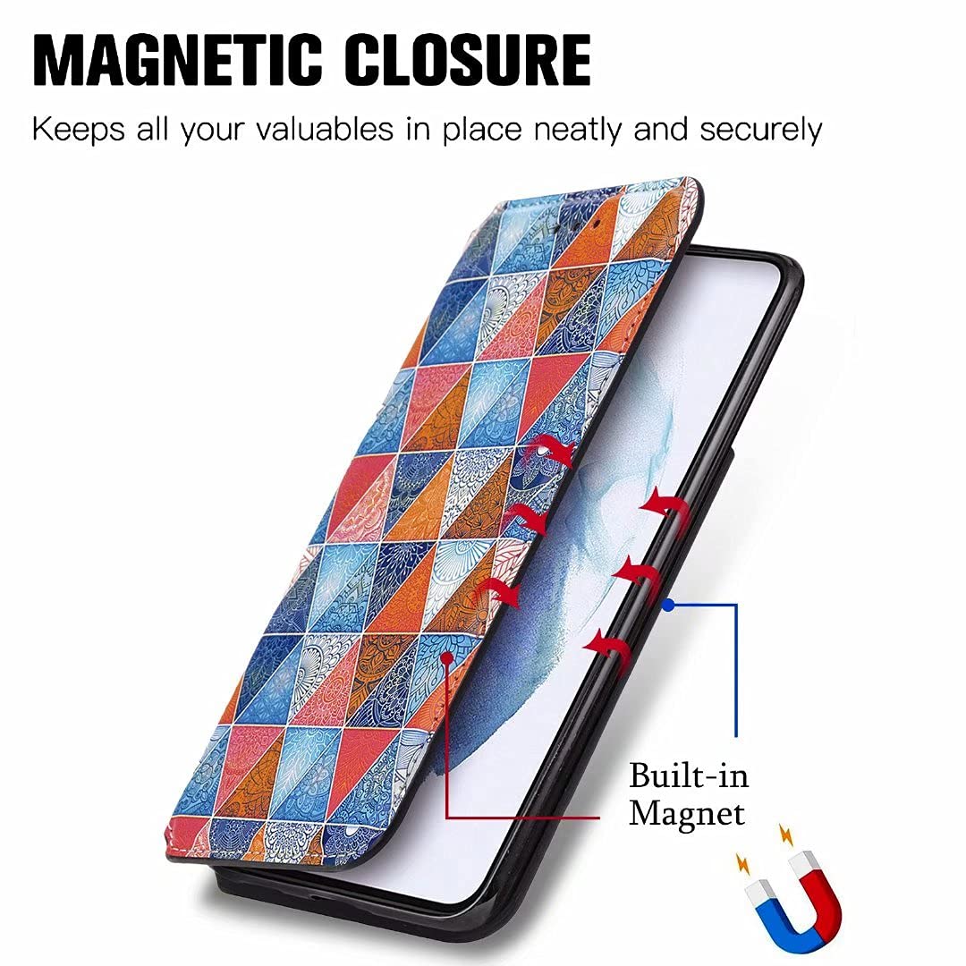 KANVOOS Cover per Oppo A74 5G / A54 5G, Custodia a Libro in Pelle PU con Silicone TPU, Antiurto Flip Portafoglio (Oro Rosa