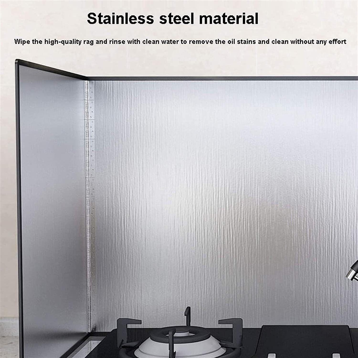 Splatter Shield Splatter Screen for Frying pan Anti Splatter Shield Guard Splatter Guard Stainless Steel Splatter Screens for Grease Splatter Foldable 2 Sided Splatter Guard(Size:50 * 50CM)