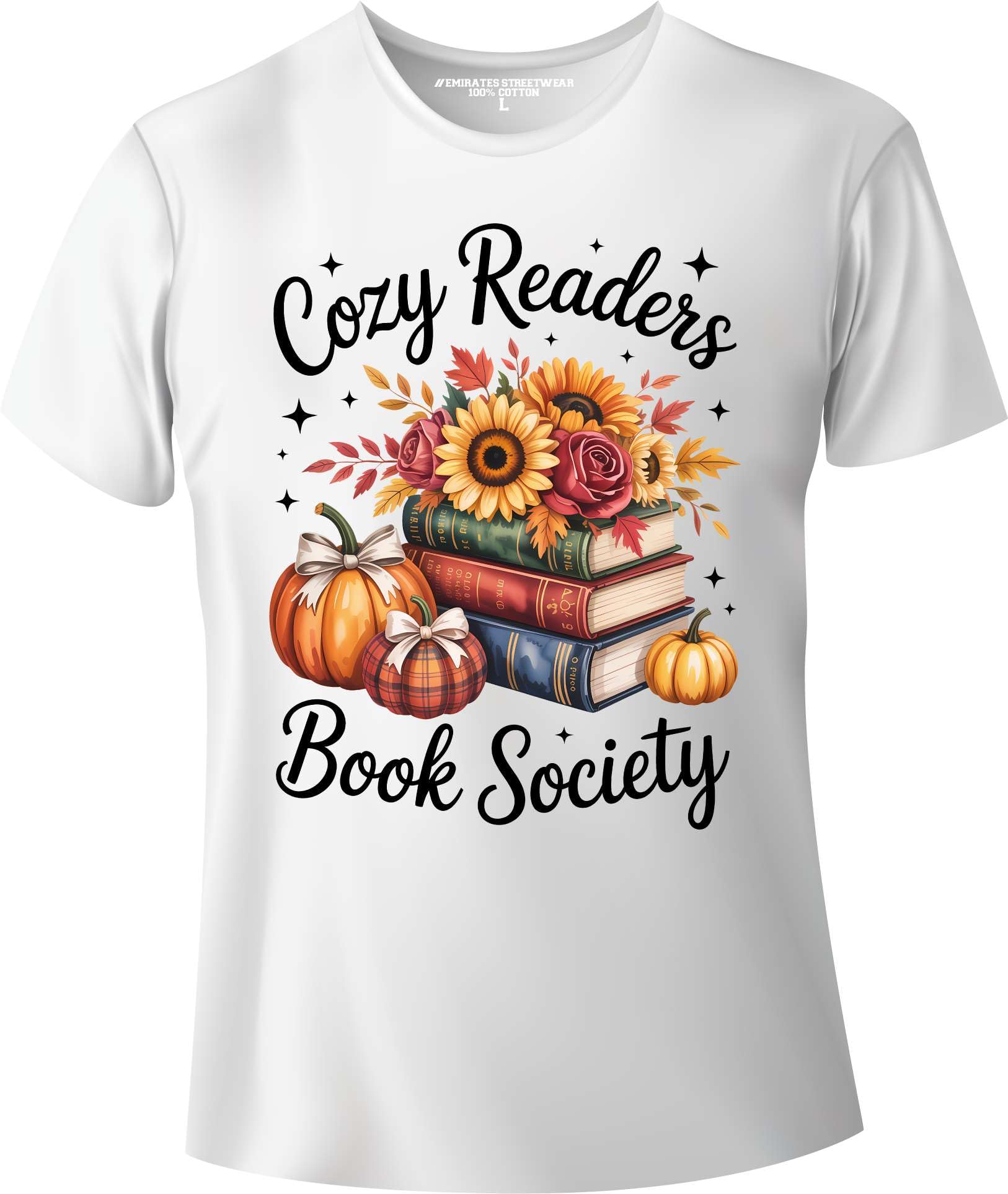 Just One More Chapter Floral Book Lover Design, Gift for Bookworms & Literature Lovers, Graphic T-Shirt for Men, Women & Kids, Unisex Tee, D-012