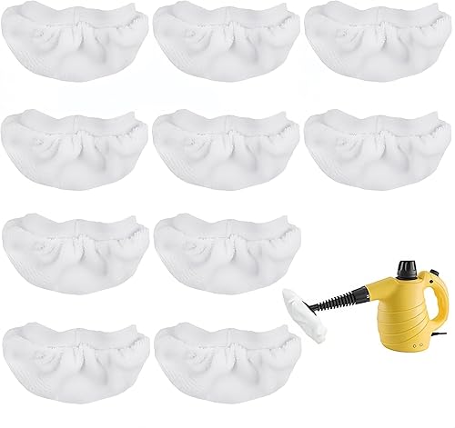Miniatura 8 de Sgizoku Paquete de 6 paños universales de microfibra para limpiador de vapor de mano, compatibles con Bissell Steam Shot, Comforday, PurSteam,