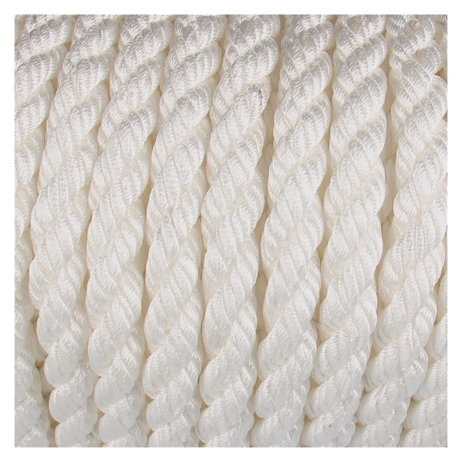 Corde D'Ancrage Nylon Tressé 12mm X 30m - Résistante Aux Intempéries - Marine & Extérieur
