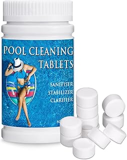 Chlorine Tablets for Hot Tub, Hot Tub Chlorine Tablets for Swimming Pool, Multifunction Pool Chlorine Tablets for Paddling Pool 100g