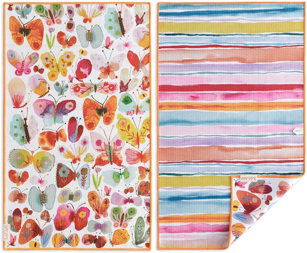 WerkShoppe Belize Butterflies Microfiber Art Towel - Home DÉCOR and Gift