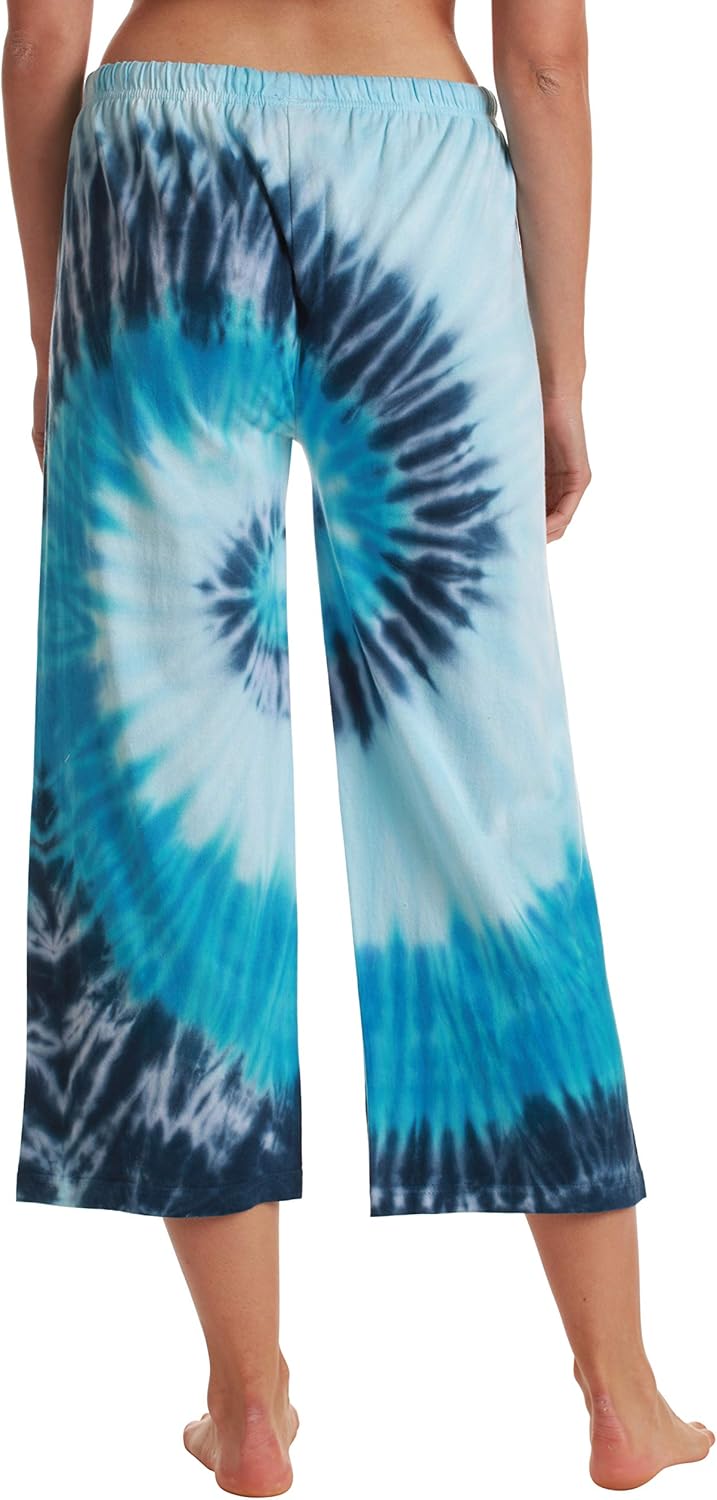 Just Love Women Tie Dye Pajama Capri Pants - Image 3