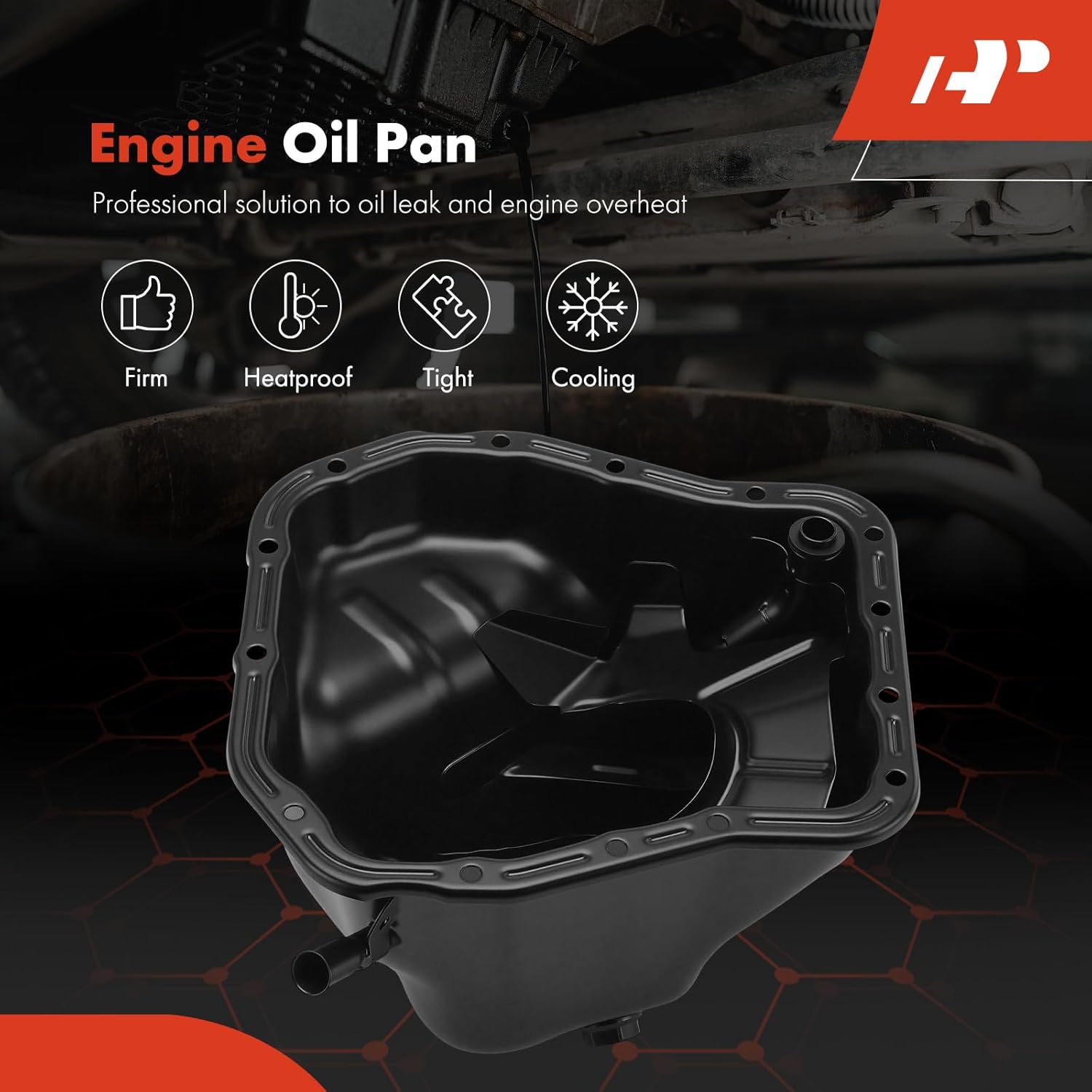 A-Premium Lower 2.5L Engine Oil Pan Sump with Plug, Gasket & Bolts, Compatible with Subaru Outback 2006-2009, Forester 2006-2013, Impreza 2006-2014, WRX 2013-2016, WRX STI 2013-2020 & Saab 9-2X 2006