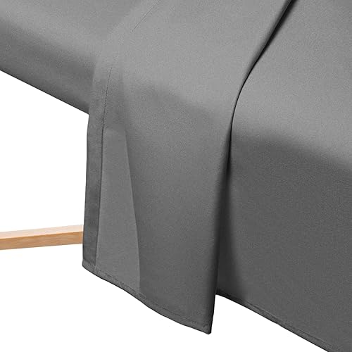 Miniatura 17 de Saloniture Juego de sábanas de franela de masaje de 3 piezas, funda de cama facial de algodón suave, incluye sábanas planas y ajustables con funda