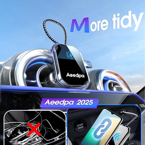 Miniatura 5 de Adaptador inalámbrico Android Auto CarPlay, conexión táctil para una fácil configuración, actualización inalámbrica para Android con cable Auto Car