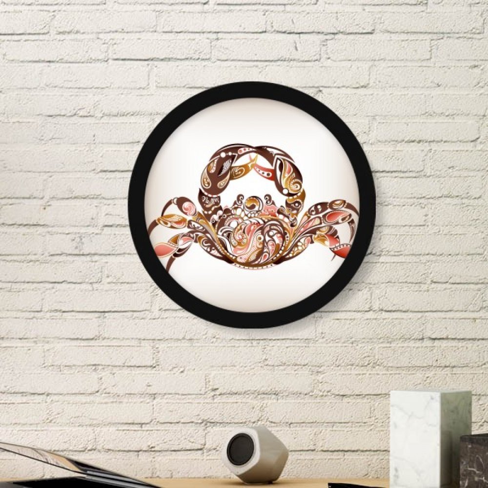 Cadre de crabe artistique rond pour creer une ambiance bord de mer unique dans votre salon