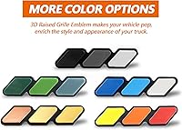 Vista 6 de Emblema de rejilla frontal tricolor, calcomanías de emblema para camiones, accesorios para automóviles compatibles con Toyota Tacoma 4Runner Tundra