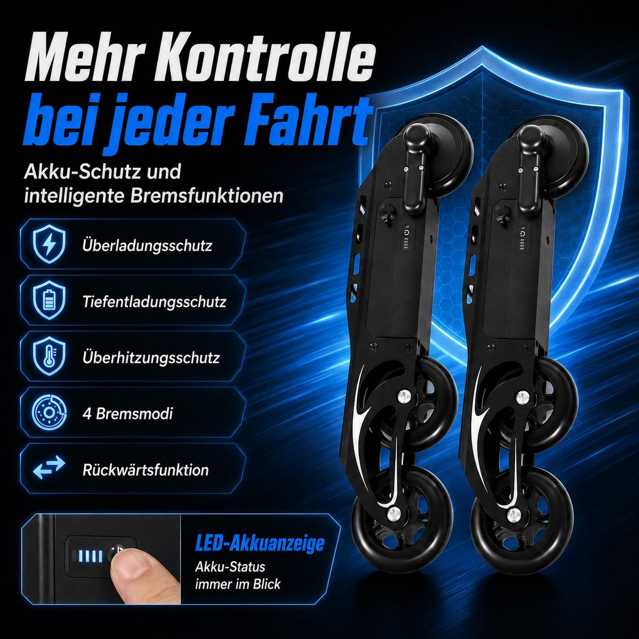 Skate-Räder E-Skateboard-Rad Elektrisch Rollschuh-Rad Mit Fernsteuerung für Schlittschuhe auf dem Markt. Ideal zum Skaten, für Partys, Discos, Tänze und Geburtstage.