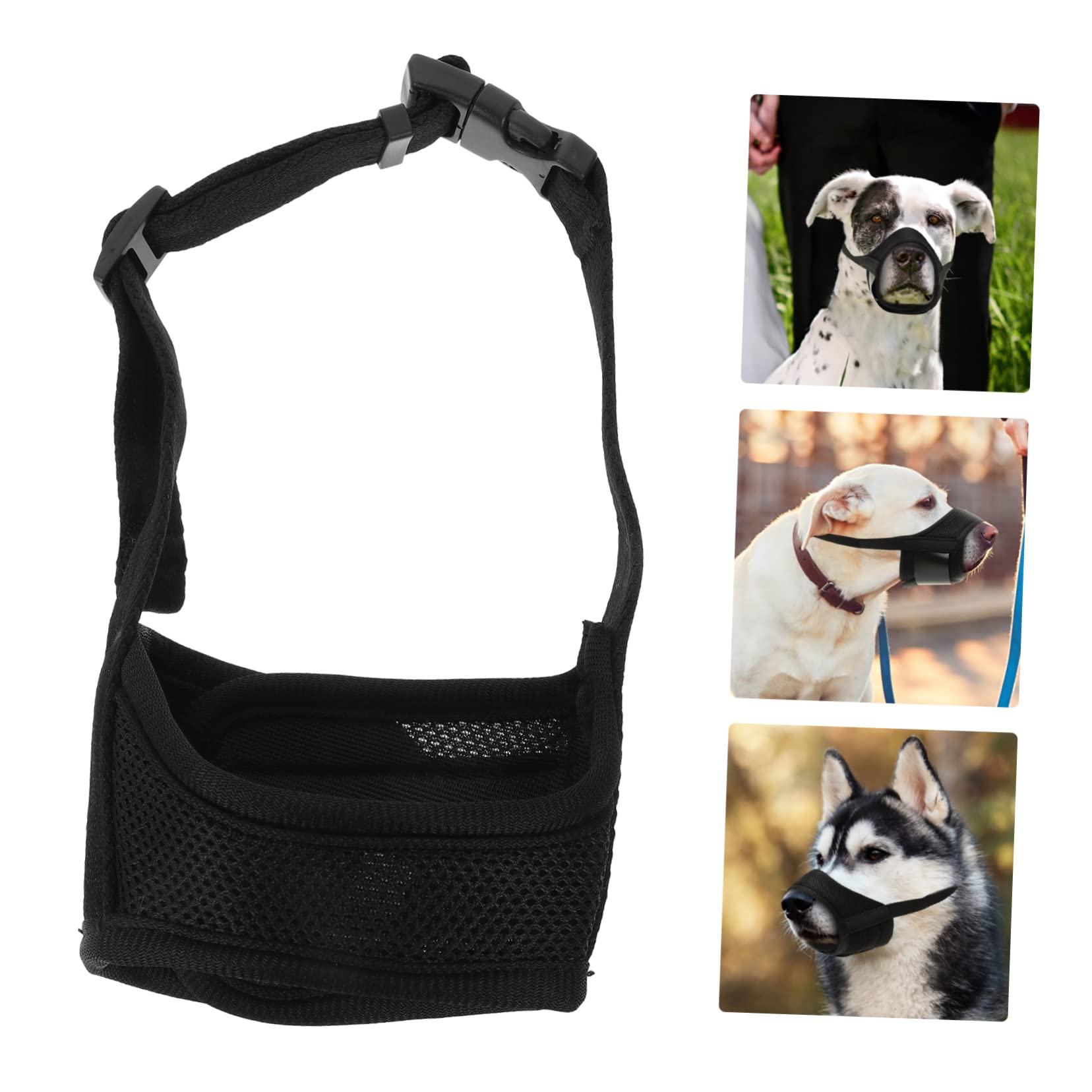 BESPORTBLE 5pièces Muselière Respirante pour Chien Ajustable Et Confortable Protège Morsures Aboiements pour Petits Et Moyens Chiens